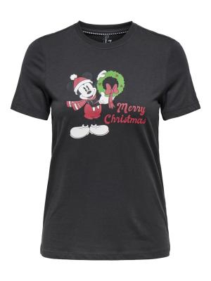 ONLMICKEY LIFE REG S/S TOP BOX XMAS