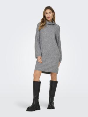 Strickkleid mit Rollkragen | ONLTALIO LS STRIPE ROLLNECK DRESS B