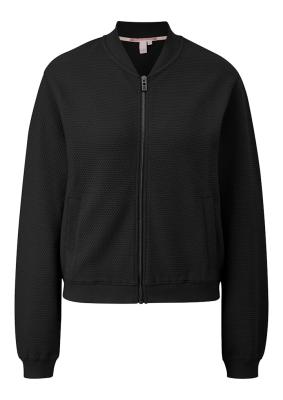 Sweatshirt im Blousonstyle mit Strukturmuster