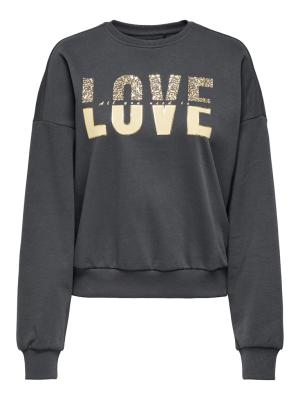 ONLTAMMIE L/S LEO PRINT O-NECK SWT