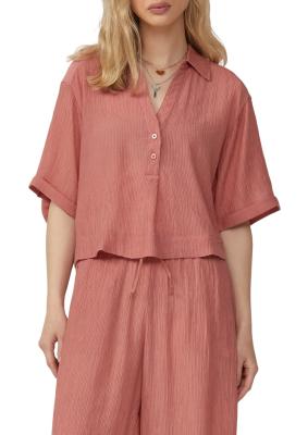 Strukturierte Bluse aus Viskosemix
