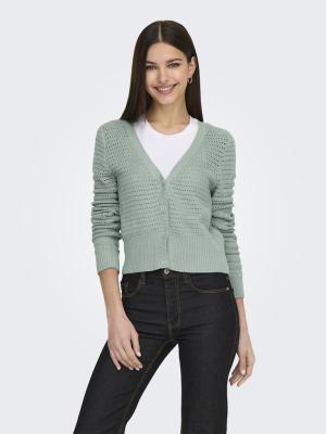 Gestrickter Cardigan | ONLROSEANN LS BUTTON V-NECK CARDIGA