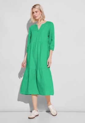Tunika Kleid | LS_solid Linen Midi Ethno Dres