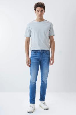 Jeans, Slim, S-Resist, hellere Färbung