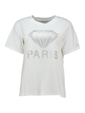 Glitzerndes Damen-T-Shirt mit "PARIS"-Print – stylisch, feminin & modern
