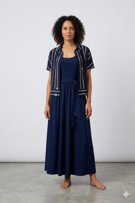 Miss Lagotte Maxi-Kleid – Zeitlose Eleganz in Tiefblau