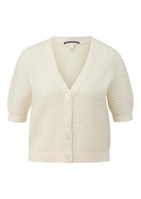 Strickjacke mit Ajourmuster