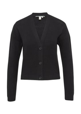 Strickjacke mit Strukturmuster