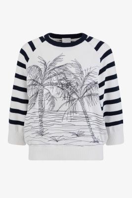 Sportalm Baumwoll-Pullover – Sommerliches Design mit Urlaubsflair