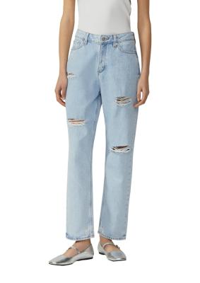 Ankle-Jeans Tizie / Slim Fit / High Rise / Tapered Leg / Destroyed Details