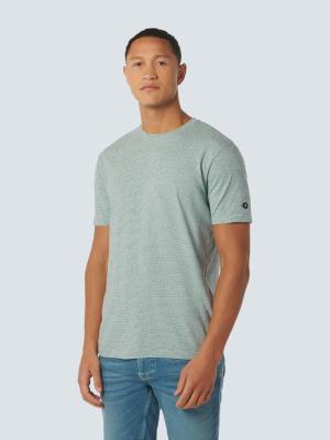 Stilvolles T-Shirt aus verantwortungsvoll angebauter Baumwolle | T-Shirt Crewneck Melange Stripes