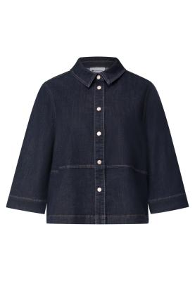 Style Denim Blouse,rinse wash