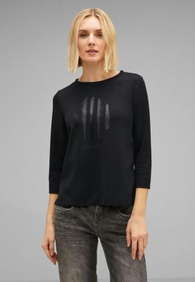 Damen Shirt 3/4 Arm | silk look shirt w.partprint