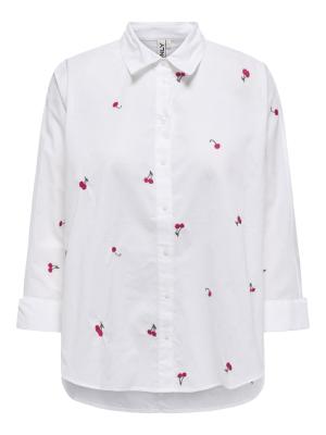 Feminine Bluse aus Baumwolle | ONLNEW LINA GRACE LS EMB SHIRT NOOS