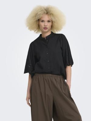 ONLMEADOW SS EMB SLEEVE SHIRT WVN E