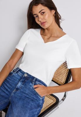 QR shirt w.heart neckline shap