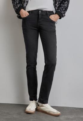 Schwarze Thermo Jeans | Style QR Jane,mw,thermo,black