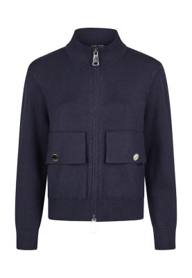 Strickjacke im Bomber-Stil