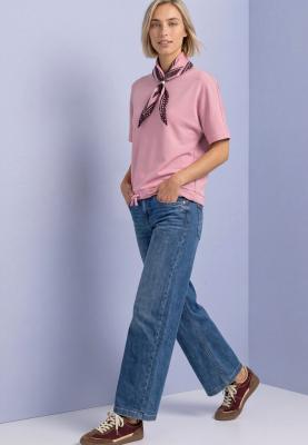silk look shirt w.rib collar a