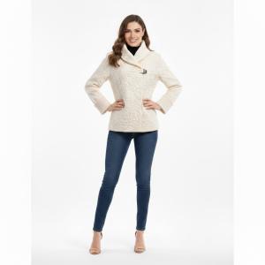 Beate Heymann – Exklusive Struktur-Jacke in Off-White