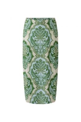 Eleganter Print-Rock: Exotische Musterpracht in Midi-Länge