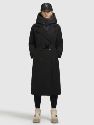 Modischer Trenchcoat mit Steppeinsatz | khujo Mantel ELENA