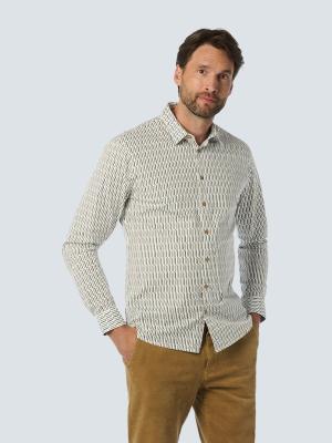 Elegantes Herrenhemd mit dezentem Muster | Shirt Stretch Allover Printed