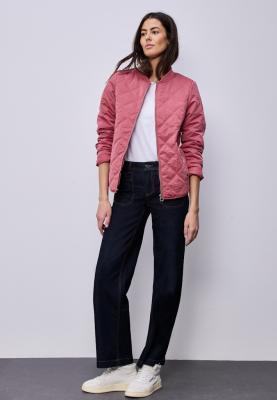 Short Diamond Quilt Bomber Jkt