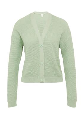Strickjacke mit Strukturmuster