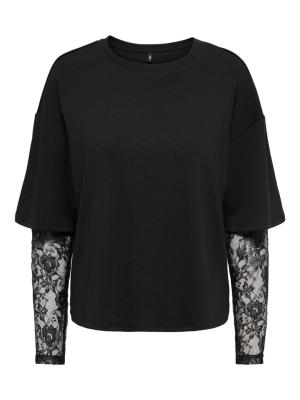 ONLTAHLIA L/S LACE TOP JRS