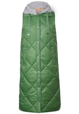 Lange Steppweste | Long Padded Diamond Vest w. re