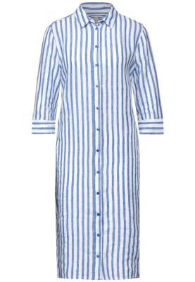 gestreifte Leinenkleid | LS_Yarn Dyed Linen Shirt Dress
