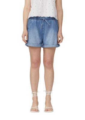 Jeans-Short / Mid Rise / Elastikbund