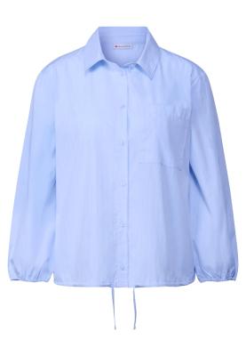 Chambray Bluse | LTD QR Chambray Shirtcollar bl
