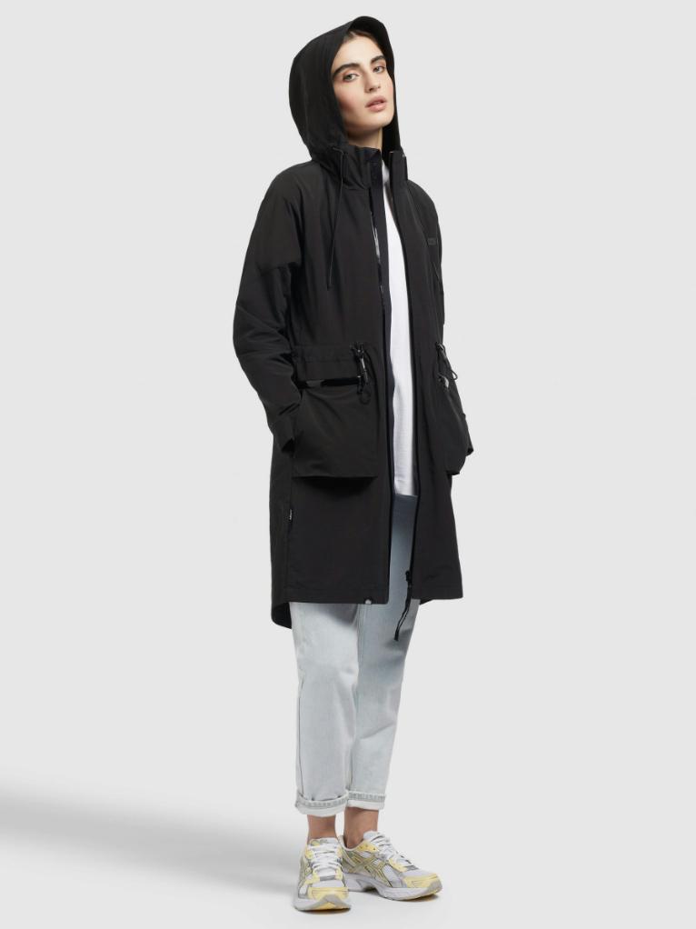 INDIGO in • × Mäntel & Mantel mit Levane Rühle VoKuHila Kapuze • Damen Kurzmantel Jacken • Jacke - Optik| black Online-Shop Sommerlicher Khujo