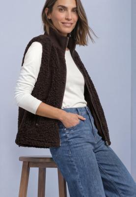 LTD QR Curly Fake Fur Vest w.