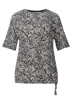 LTD QR printed mat-mix shirt w