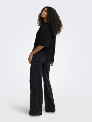 ONLGLAMOUR S/S LACE T-SHIRT JRS