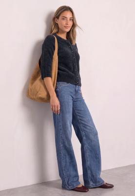 short sleeve fluffy cardigan