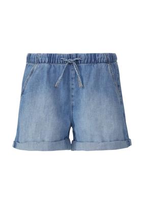 Jeans-Short / Mid Rise / Elastikbund