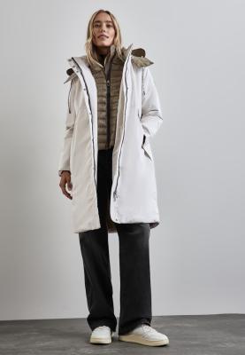 Jacke mit abnehmbarer Kapuze | long padded jkt w. removable h