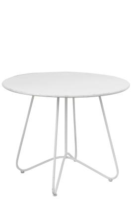 Tisch Rund Metall Weiß