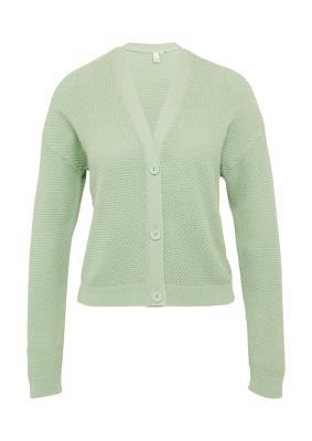 Strickjacke mit Strukturmuster