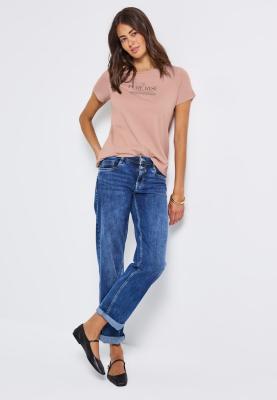 basic wording print shirt