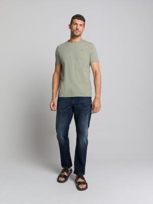 Crewneck T-Shirt mit subtiler Slub-Struktur