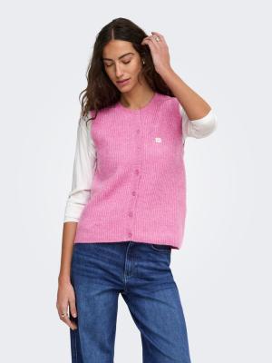 ONLVIGGA SL O-NECK BADGE BUTTON VES