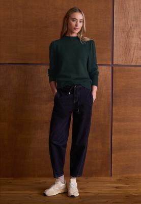 turtle puffy sleeve sweater