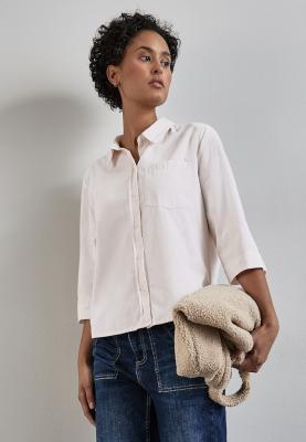 Softe Cord-Bluse | LTD QR Corduroy shirtcollar bl