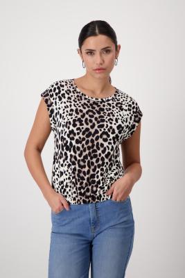 Trendiges MONARI Shirt mit Allover-Leopardenmuster: Stilvoll und Komfortabel