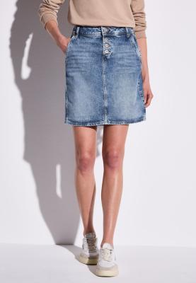Style Denim-Skirt,hw,medium bl